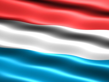 Flag of Luxembourg clipart