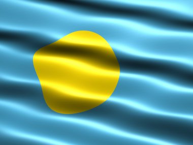 Flag of Palau clipart