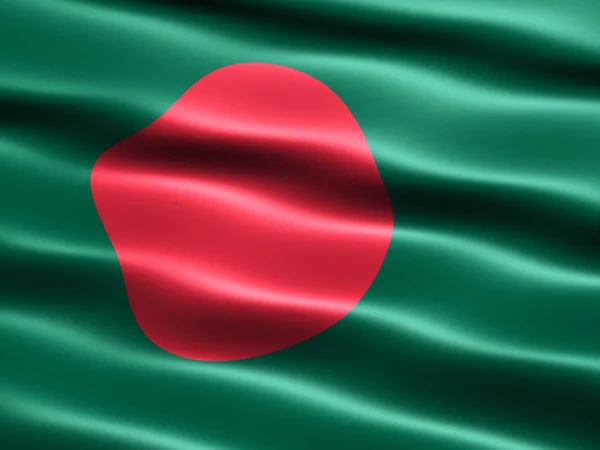 孟加拉国的旗子 — 图库照片