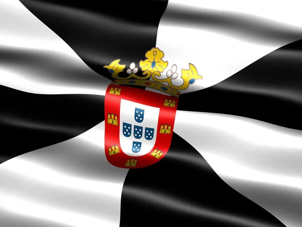 Flaga miasta ceuta — Zdjęcie stockowe