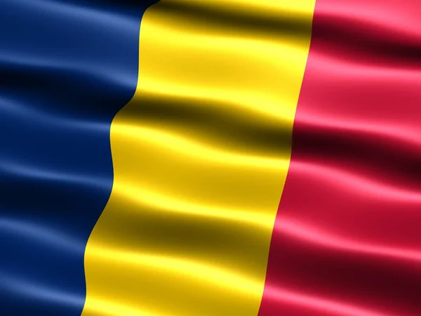 Čadská vlajka — Stock fotografie