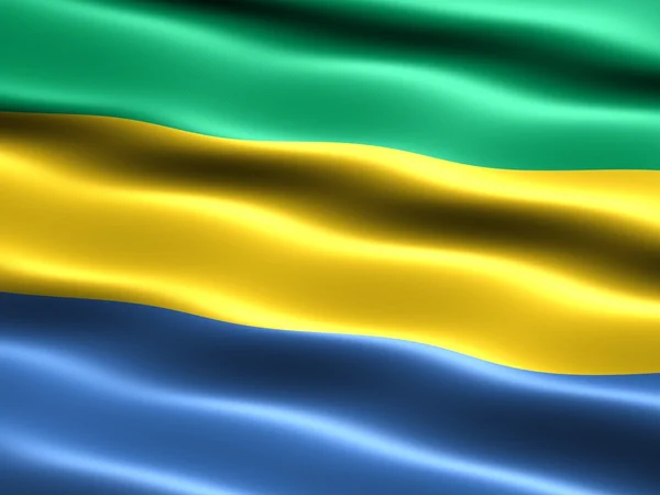 Флаг Габона — стоковое фото