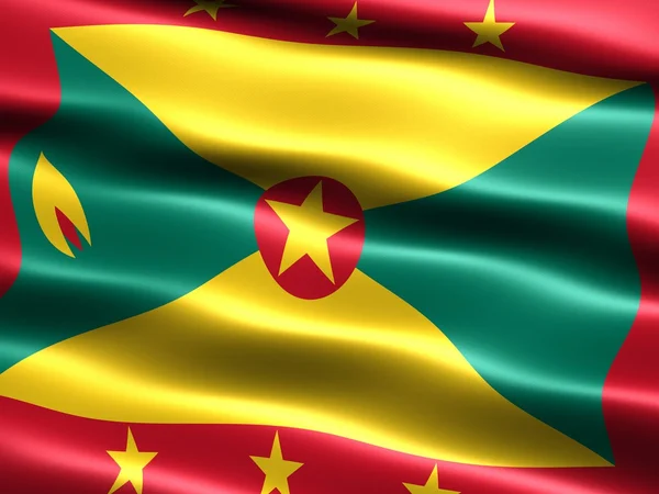 Grenadas flagg — Stockfoto