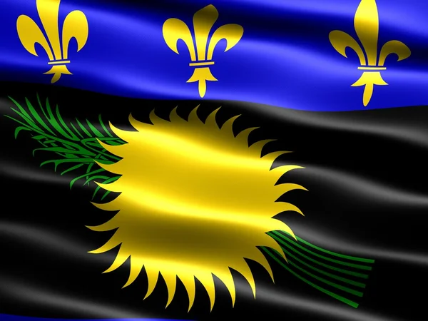 Flagge von Guadeloupe — Stockfoto