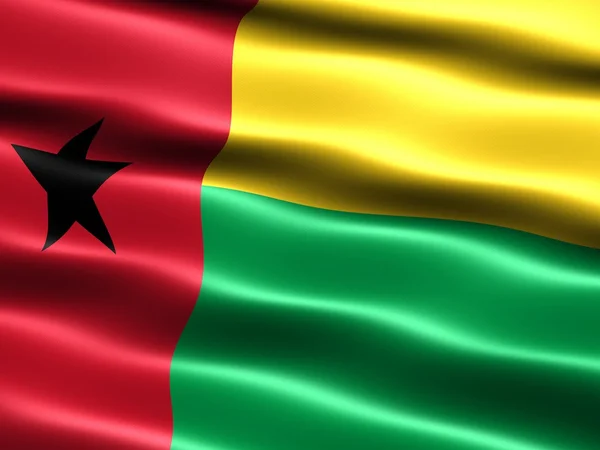 Vlajka Guineje-Bissau — Stock fotografie