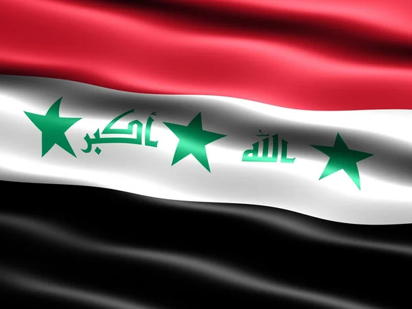 Bandeira do Iraque (antes de 2008 ) — Fotografia de Stock