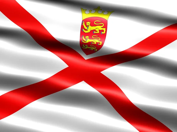 国旗的泽西岛 — 图库照片