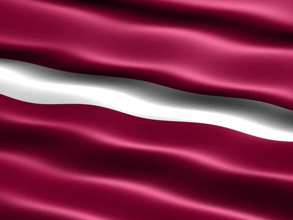 Flagge von Lettland — Stockfoto