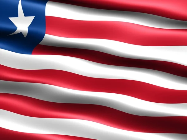 Flagga liberia — Stockfoto