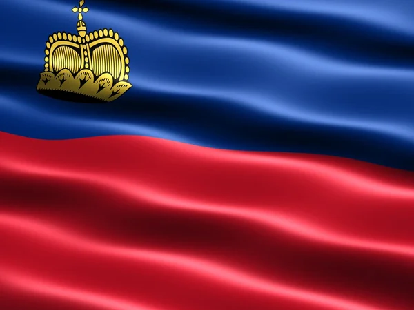 Lihtenştayn bayrağı — Stok fotoğraf