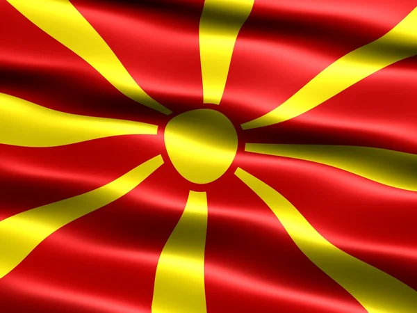 Bandera de la República de Macedonia — Foto de Stock