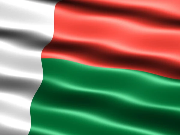 马达加斯加国旗 — 图库照片