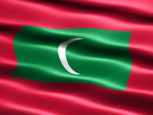 Bandeira das Maldivas — Fotografia de Stock