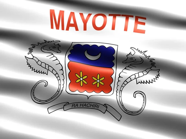 Mayotte, gayri resmi bayrağı — Stok fotoğraf
