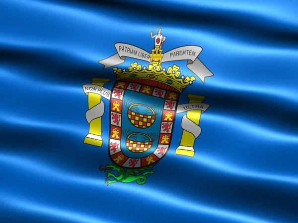 Flaga Melilla — Zdjęcie stockowe