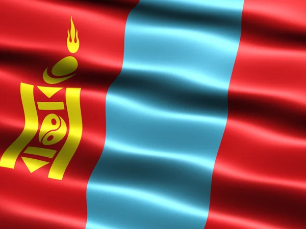 Bandiera della Mongolia — Foto Stock