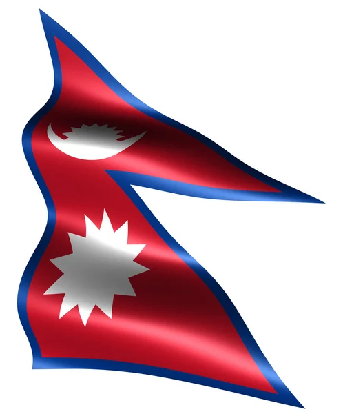 Flagga nepal — Stockfoto