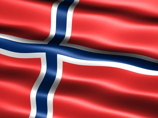 Vlag van Noorwegen — Stockfoto