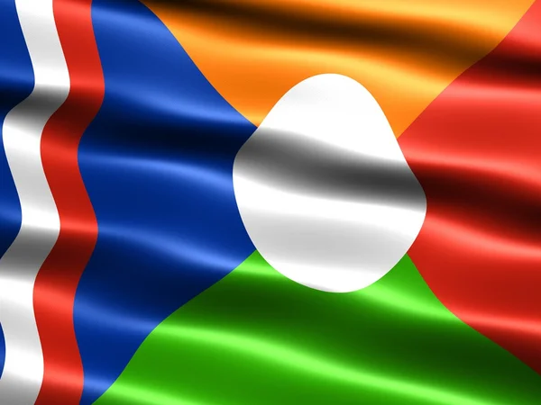Reunion, nem hivatalos zászlaja — Stock Fotó
