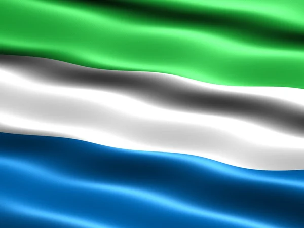 Bandera Sierra Leone — Zdjęcie stockowe