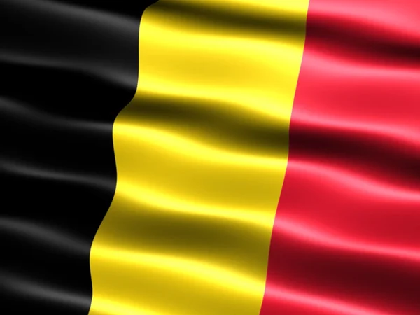 Banderą Belgii Zdjęcia Stockowe bez tantiem