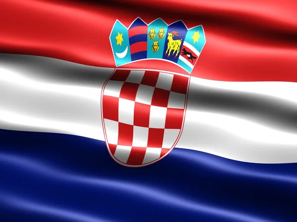 Flagge von Kroatien lizenzfreie Stockbilder