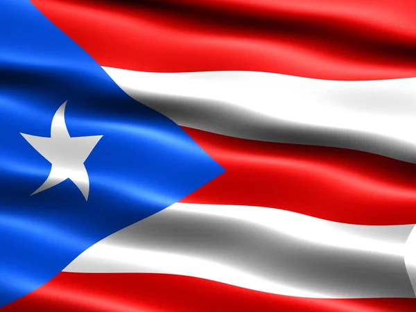 Флаг Пуэрто-Рико Стоковое Фото