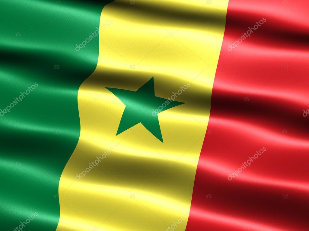 Bandeira Do Senegal Bandeira Da República Do Senegal Ilustração