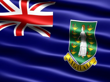 Flag of the British Virgin Islands clipart