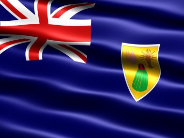 Flag of the Turks and Caicos Islands clipart