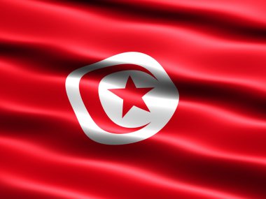 Flag of Tunisia clipart