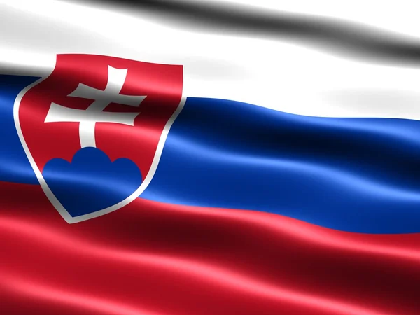 Slovakya bayrağı — Stok fotoğraf