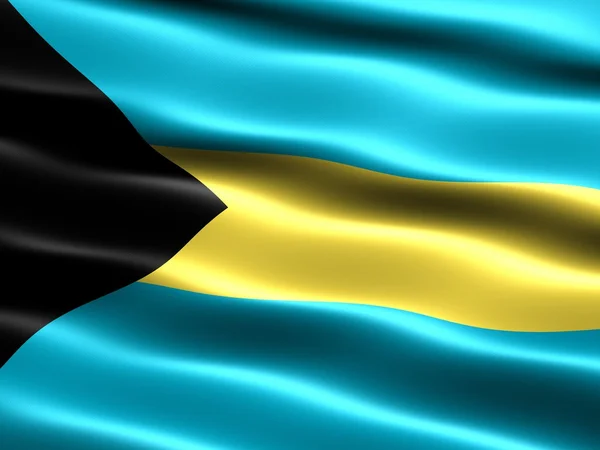Bandera de las Bahamas — Foto de Stock