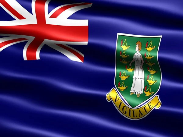 Vlajka Britských Panenských ostrovů — Stock fotografie