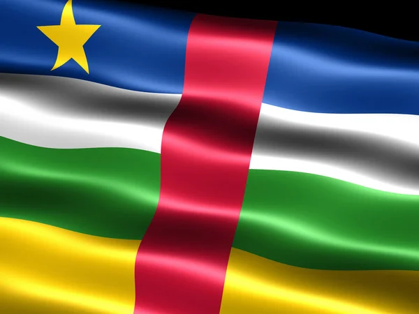 중앙 아프리카 공화국의 국기 — 스톡 사진