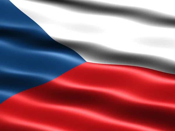Czech Cumhuriyeti bayrağı — Stok fotoğraf