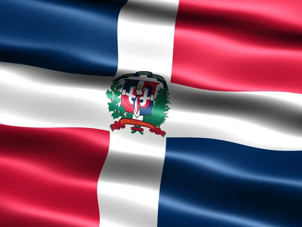 Bandeira da República Dominicana — Fotografia de Stock