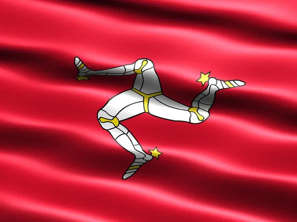Bandera de la Isla de Man — Foto de Stock
