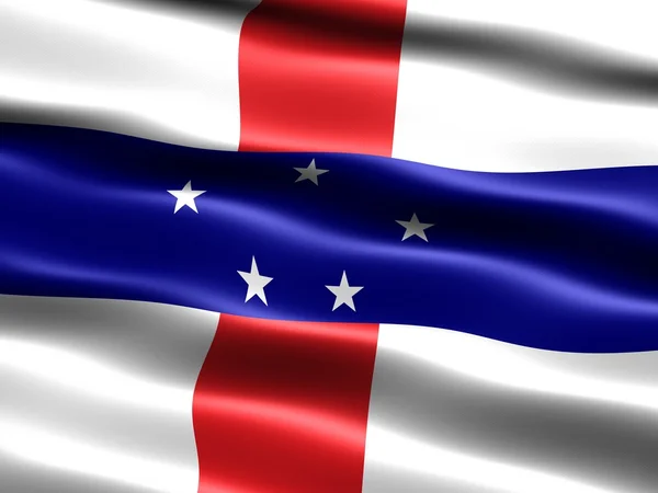 Bandeira das Antilhas Neerlandesas — Fotografia de Stock