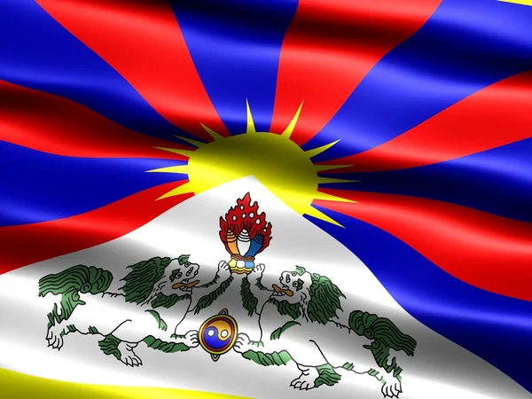 Bandiera del Tibet — Foto Stock