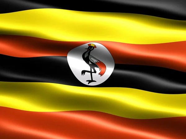 Bandera de uganda — Foto de Stock