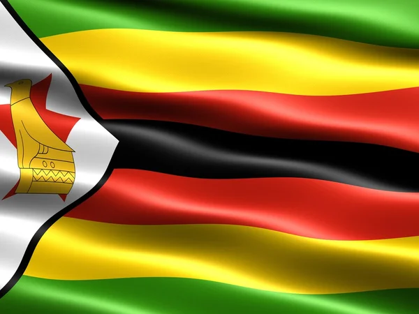 Bandiera di zimbabwe — Foto Stock