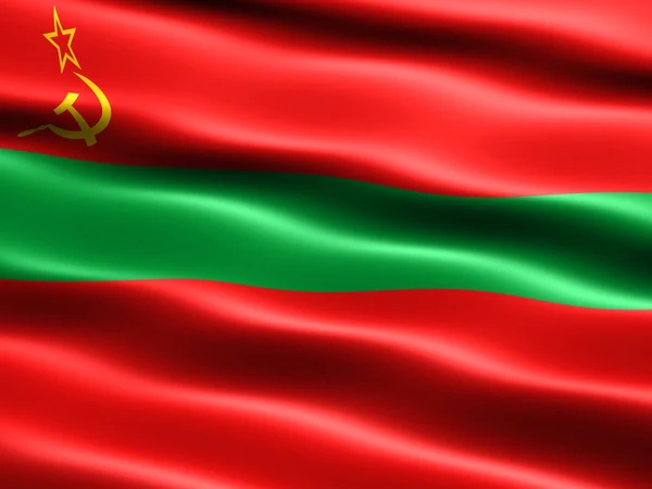 Staatsflagge Transnistriens — Stockfoto