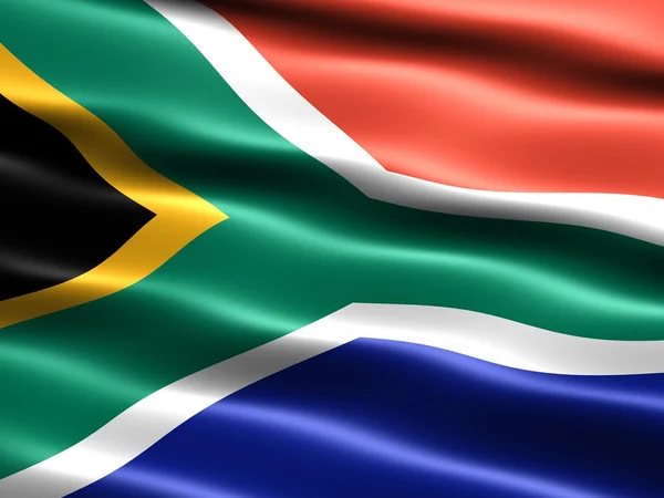 Bandeira da África do Sul Fotografia De Stock