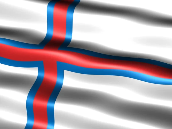 フェロー諸島の旗 ストック写真