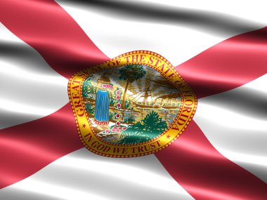 Florida eyaletinin bayrağı.