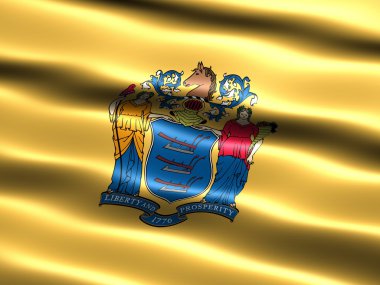 Flag of the state of New Jersey clipart