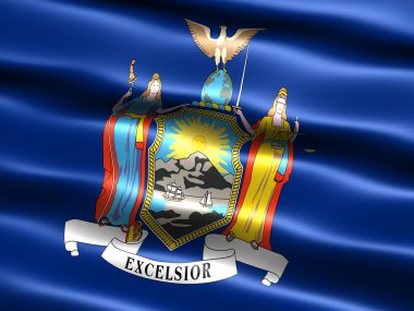 Flag of the state of New York clipart