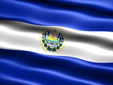 Flag of El Salvador clipart