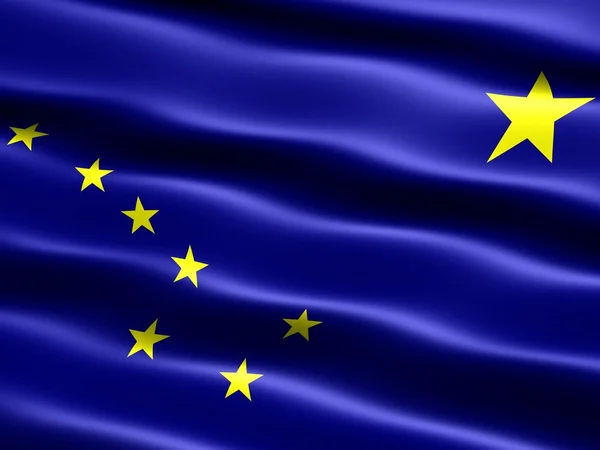 Alaszka állam zászlaja — Stock Fotó